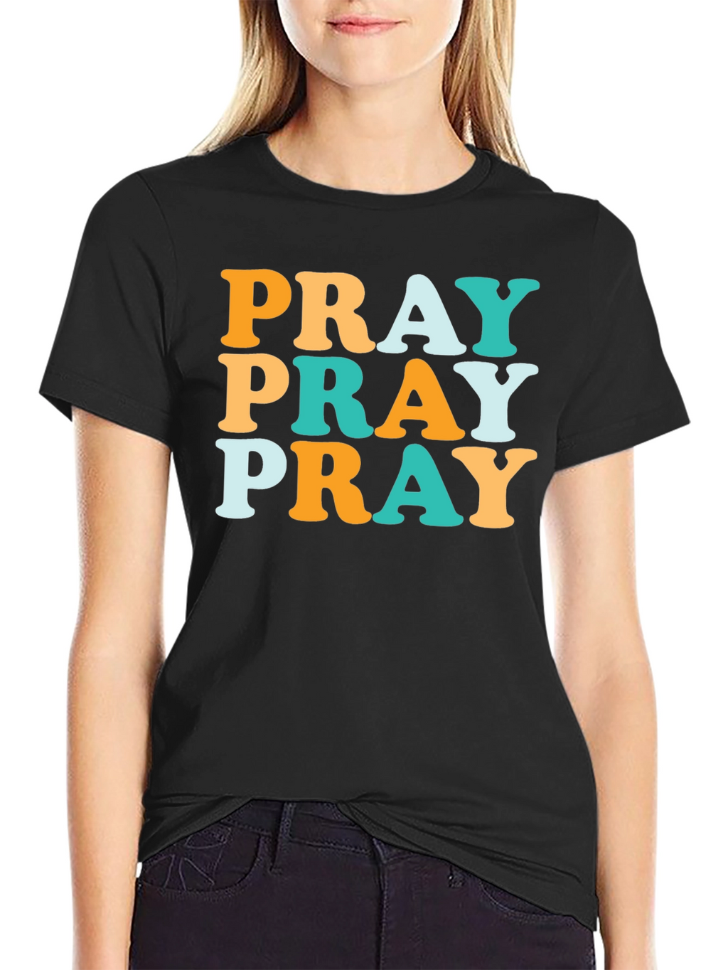 Pray Graphic T-Shirt - Stylish Religious Apparel
