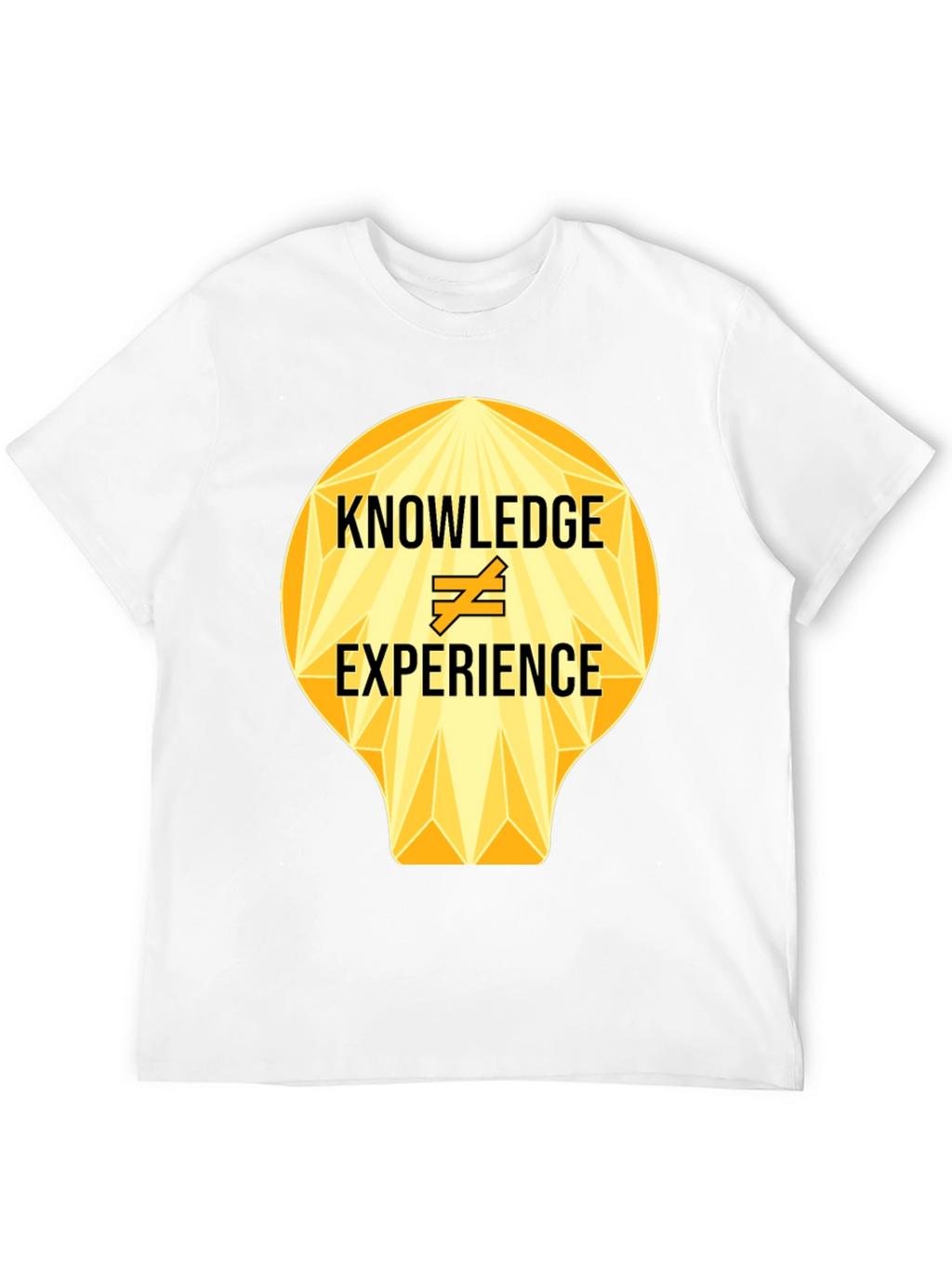 Knowledge vs Experience Graphic Tee - Black