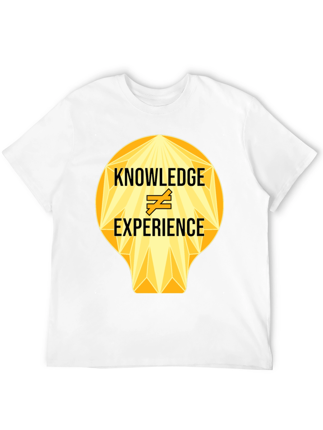 Knowledge vs Experience Graphic Tee - Black