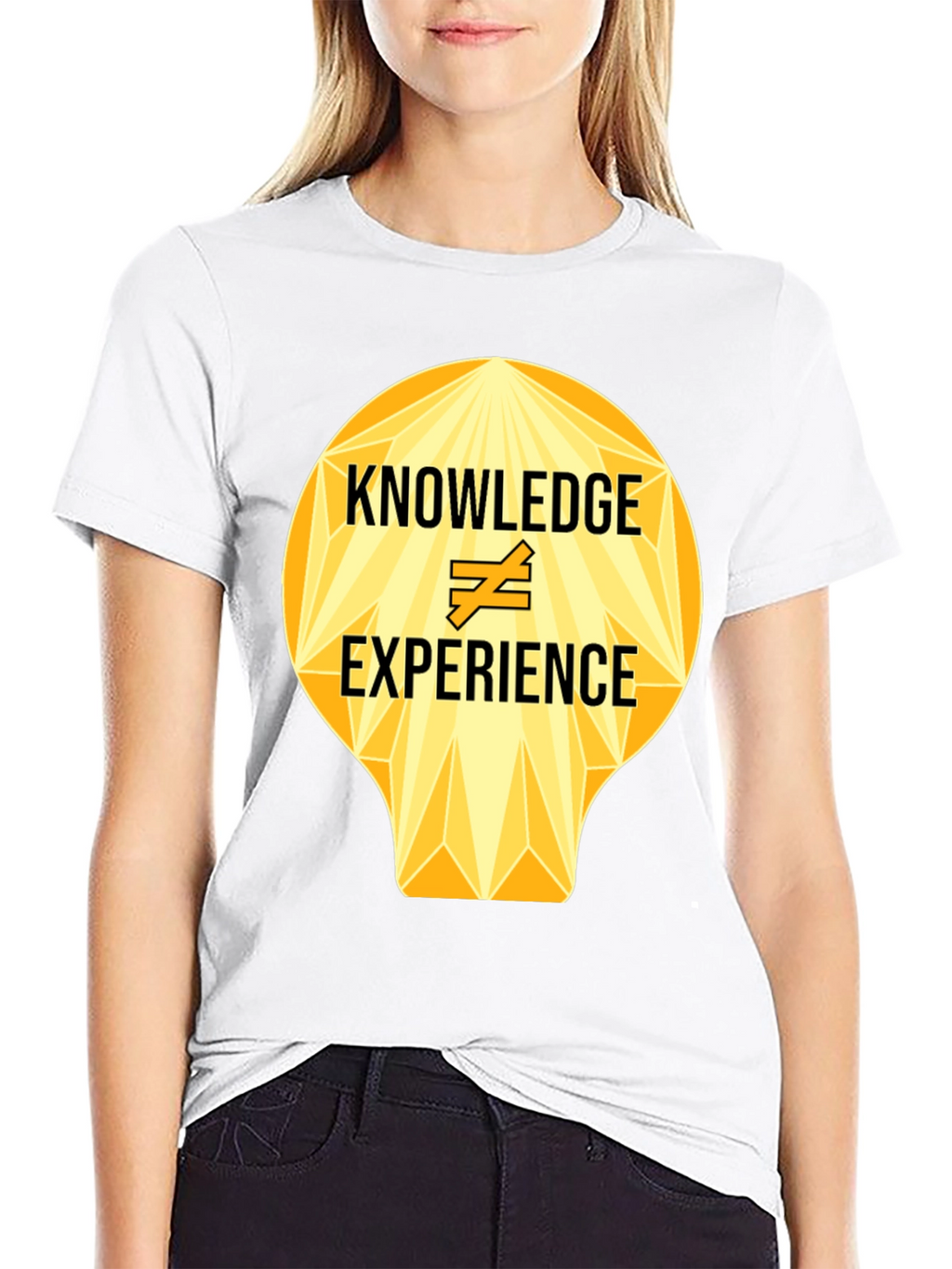 Knowledge vs Experience Graphic Tee - Black
