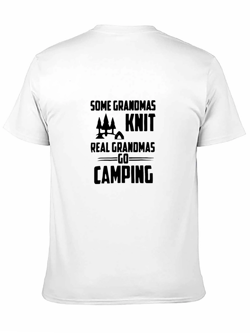 Grandma Camping T-Shirt - Knit vs. Camping