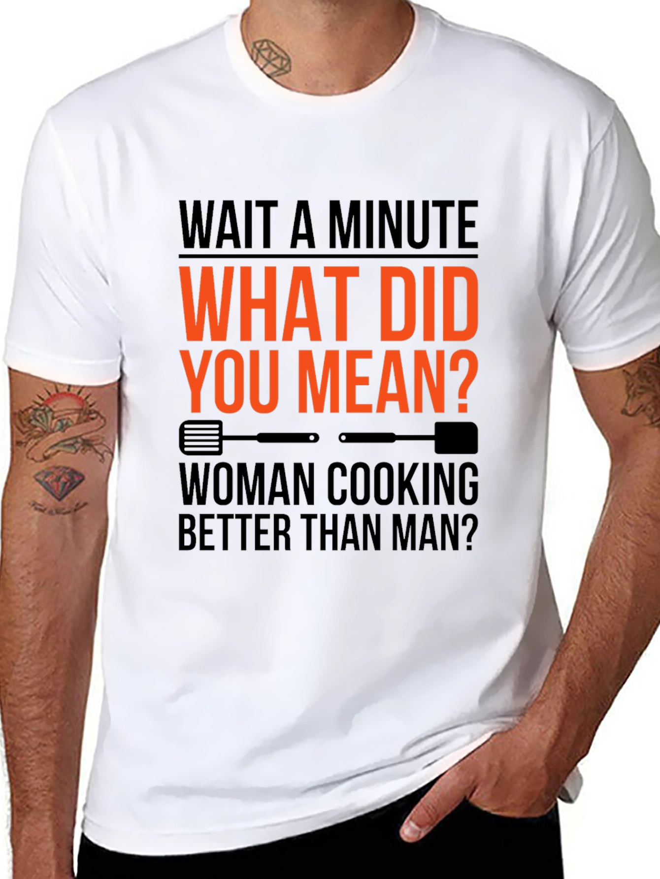 Wait a Minute Funny Cooking T-Shirt