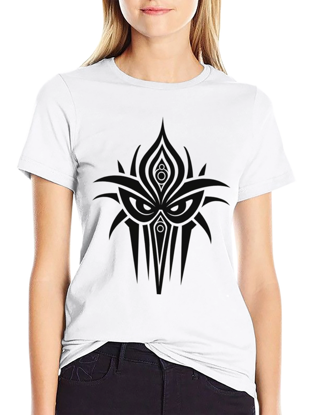Abstract Graphic Print Black T-Shirt for Men