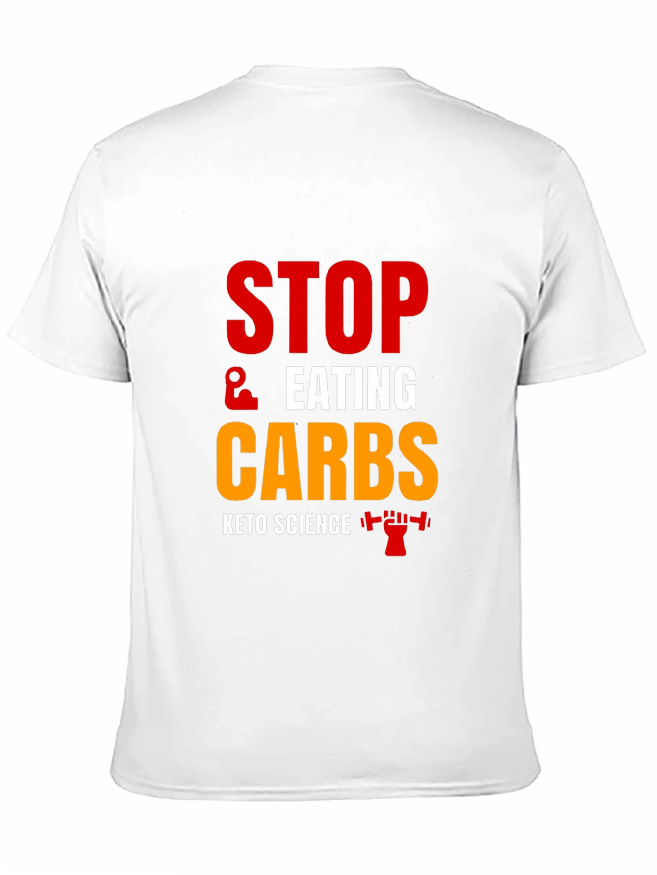 Keto Science Stop Eating Carbs Black T-Shirt