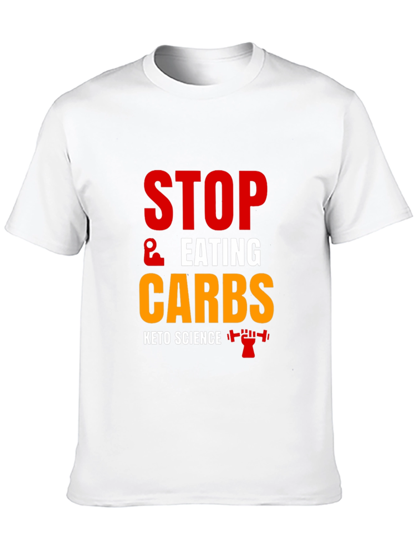 Keto Science Stop Eating Carbs Black T-Shirt