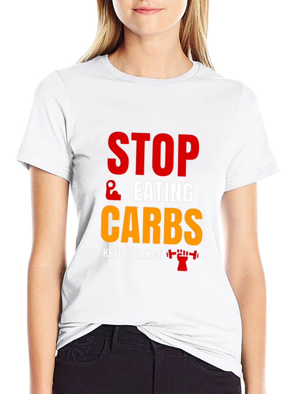 Keto Science Stop Eating Carbs Black T-Shirt