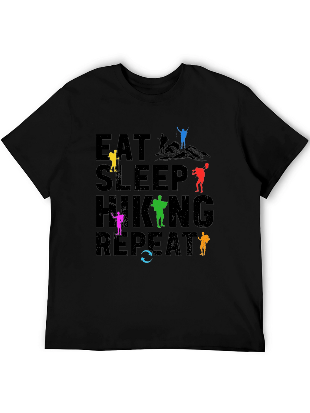 Eat Sleep Hiking Repeat T-Shirt Adventure Tee
