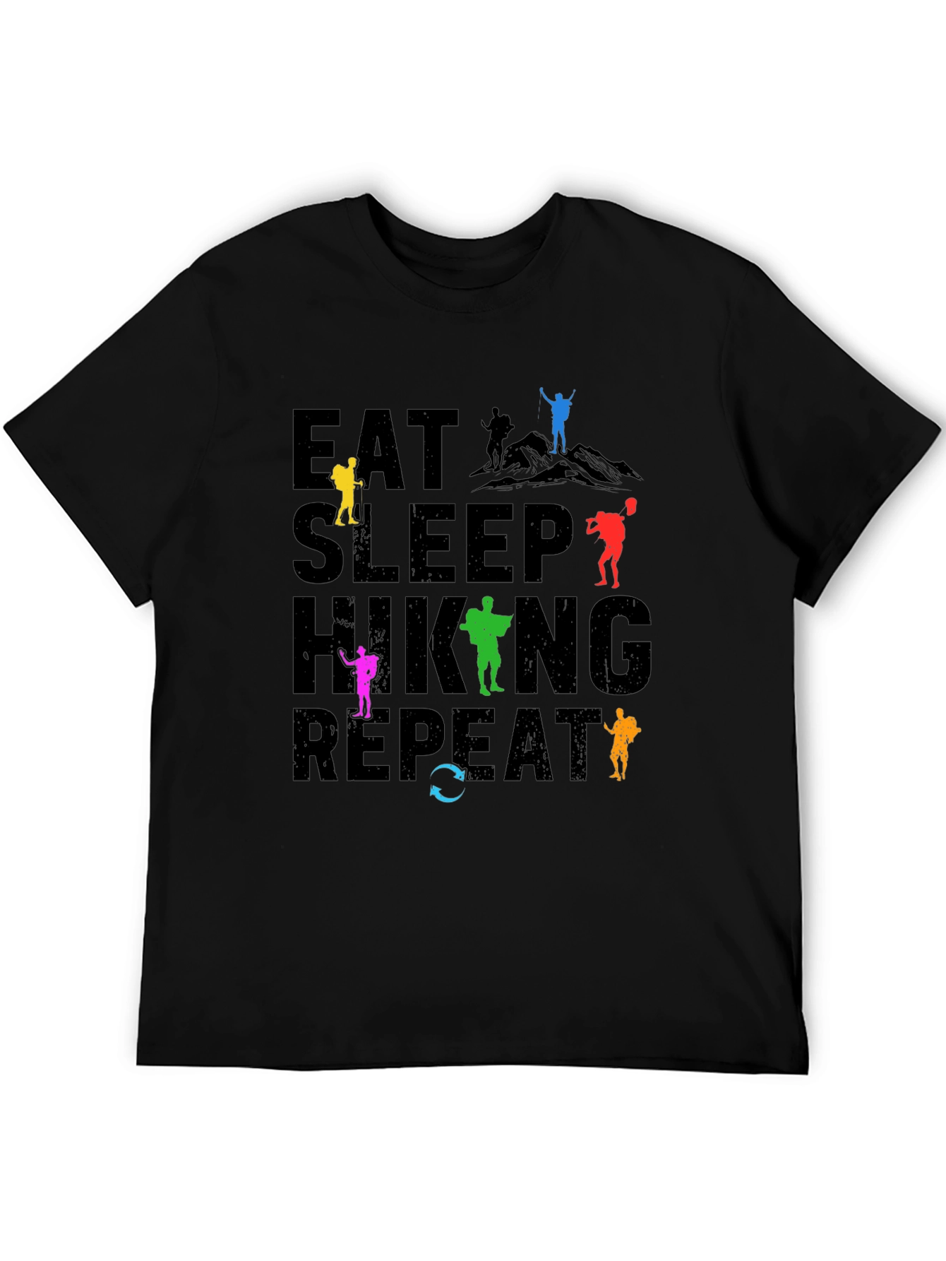 Eat Sleep Hiking Repeat T-Shirt Adventure Tee