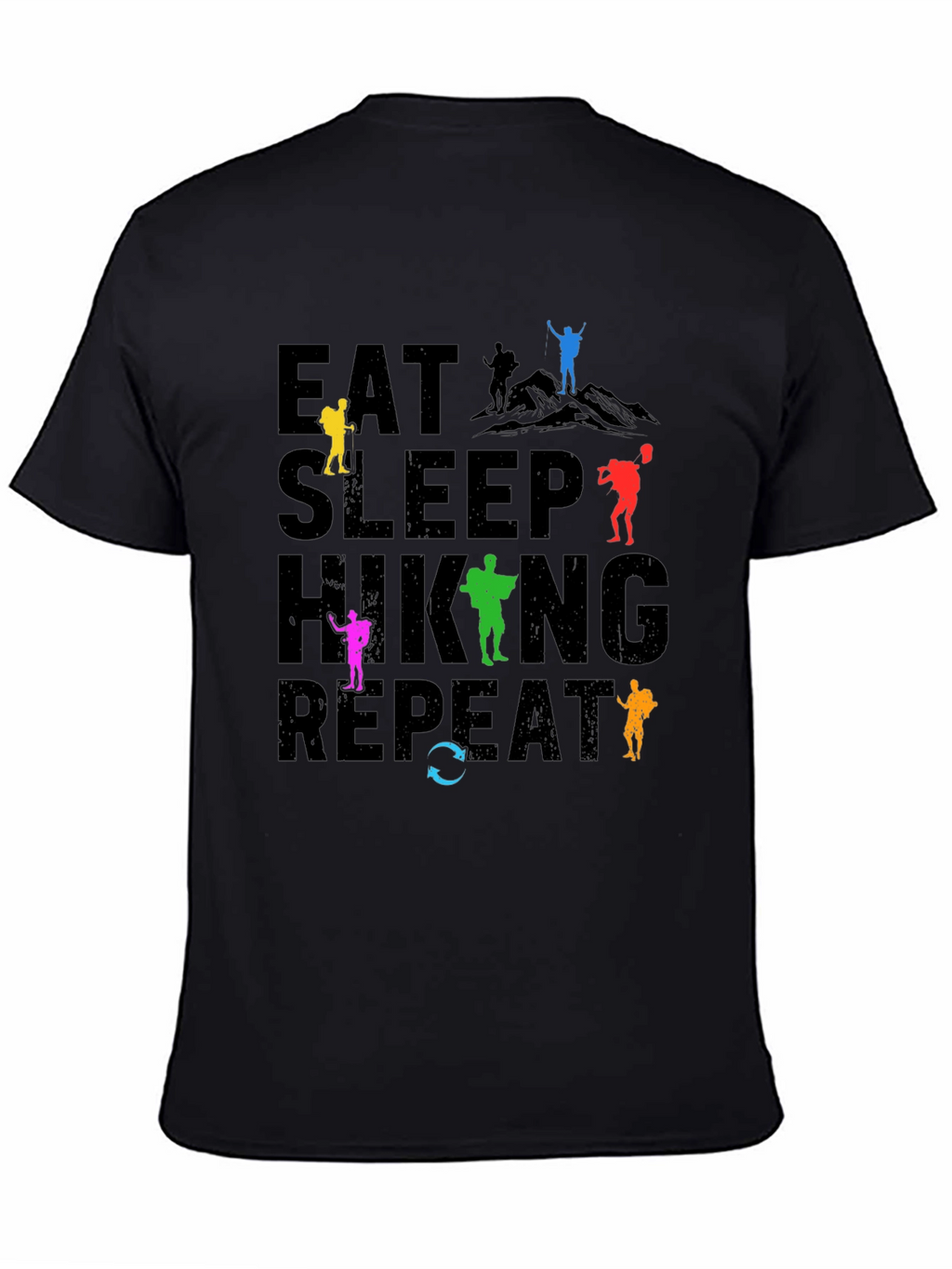 Eat Sleep Hiking Repeat T-Shirt Adventure Tee