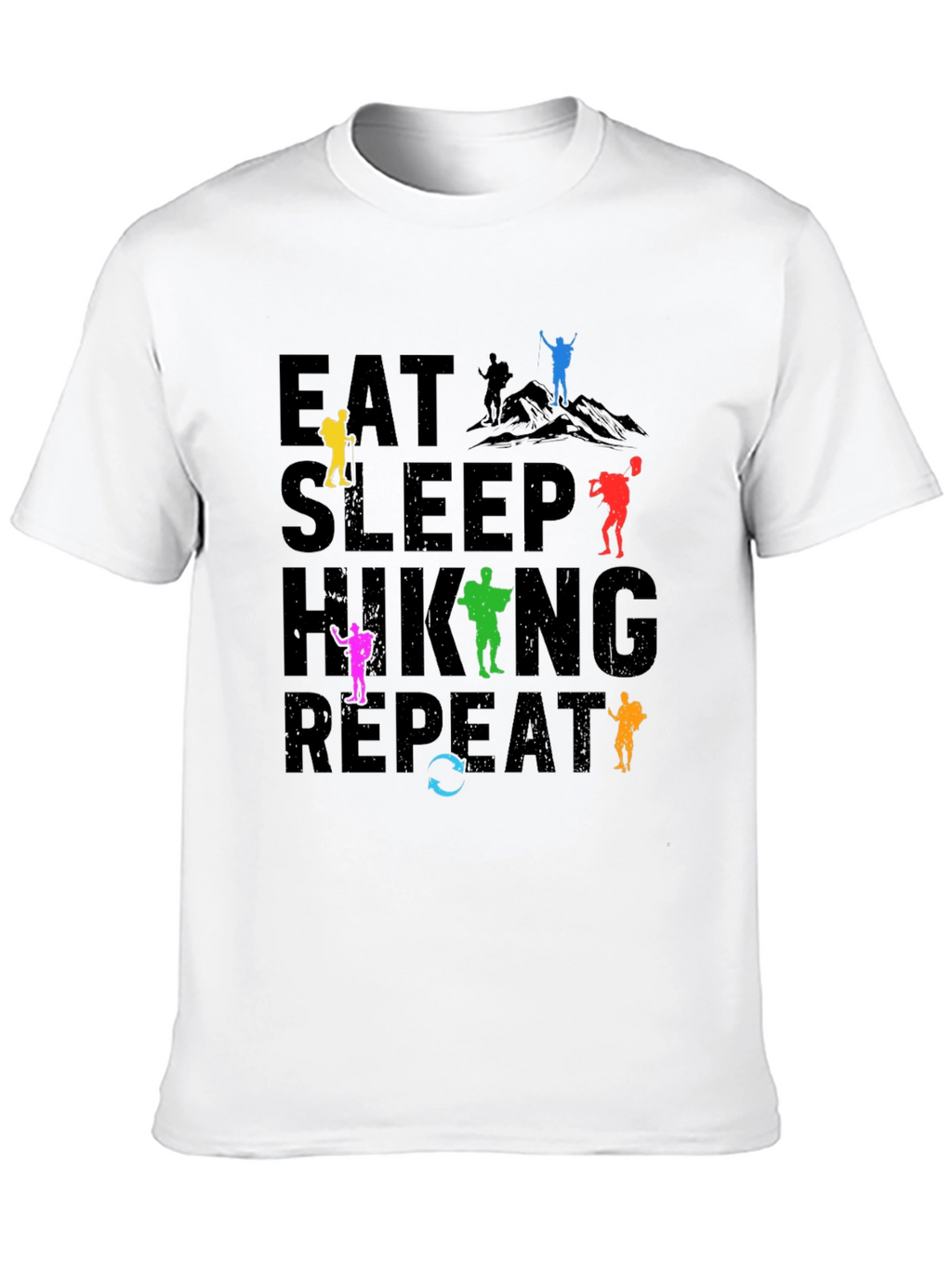 Eat Sleep Hiking Repeat T-Shirt Adventure Tee