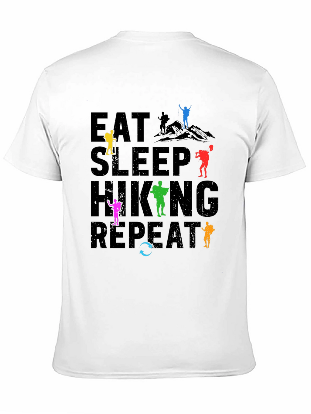 Eat Sleep Hiking Repeat T-Shirt Adventure Tee