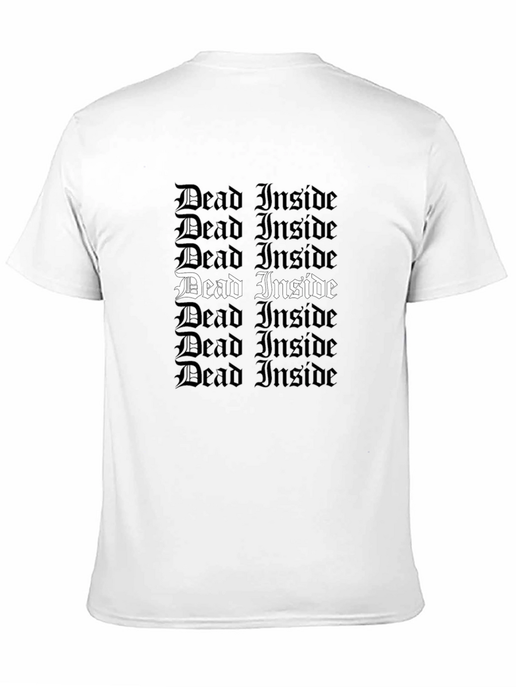 Dead Inside Gothic Tee - Trendy Statement Shirt