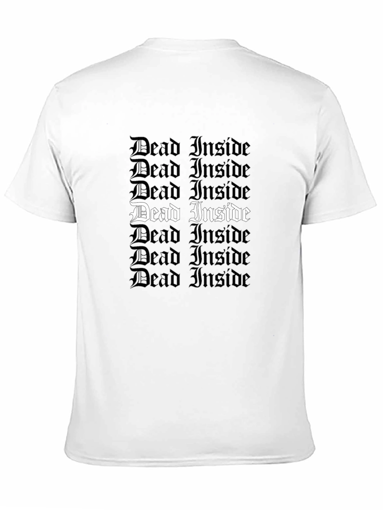 Dead Inside Gothic Tee - Trendy Statement Shirt