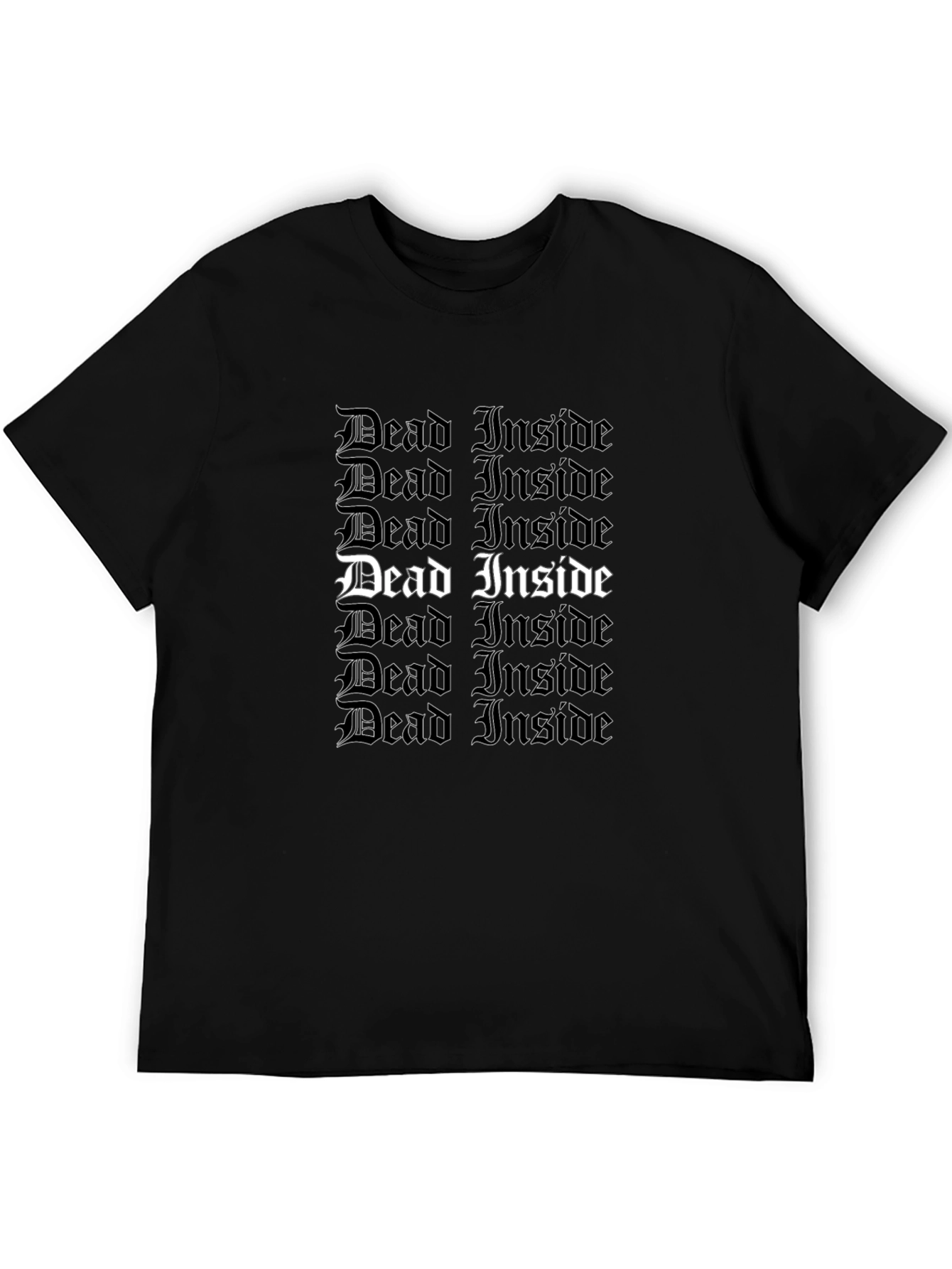Dead Inside Gothic Tee - Trendy Statement Shirt