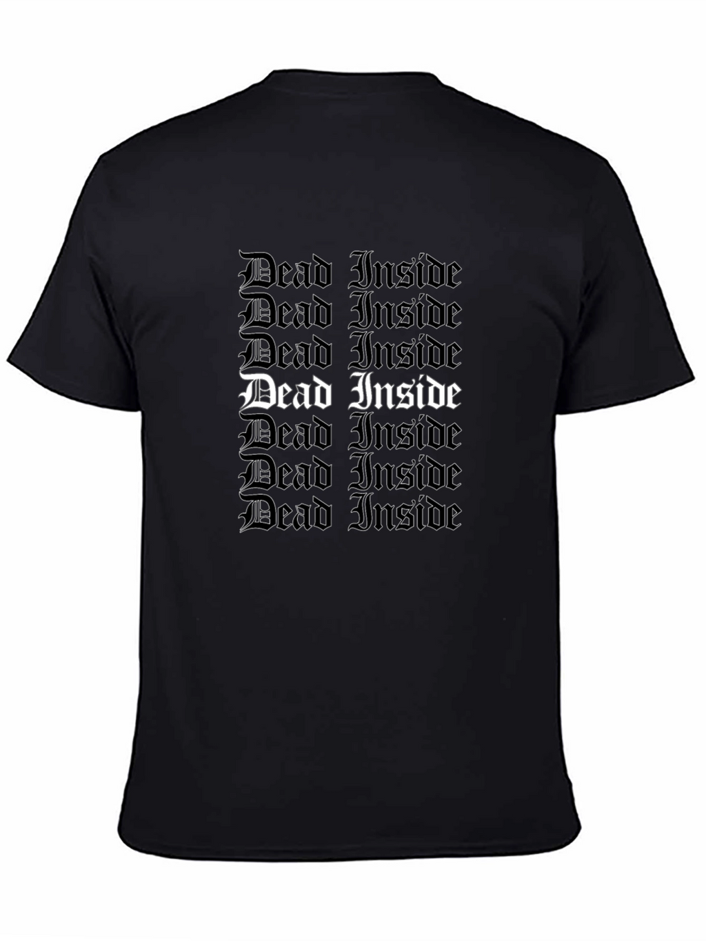 Dead Inside Gothic Tee - Trendy Statement Shirt
