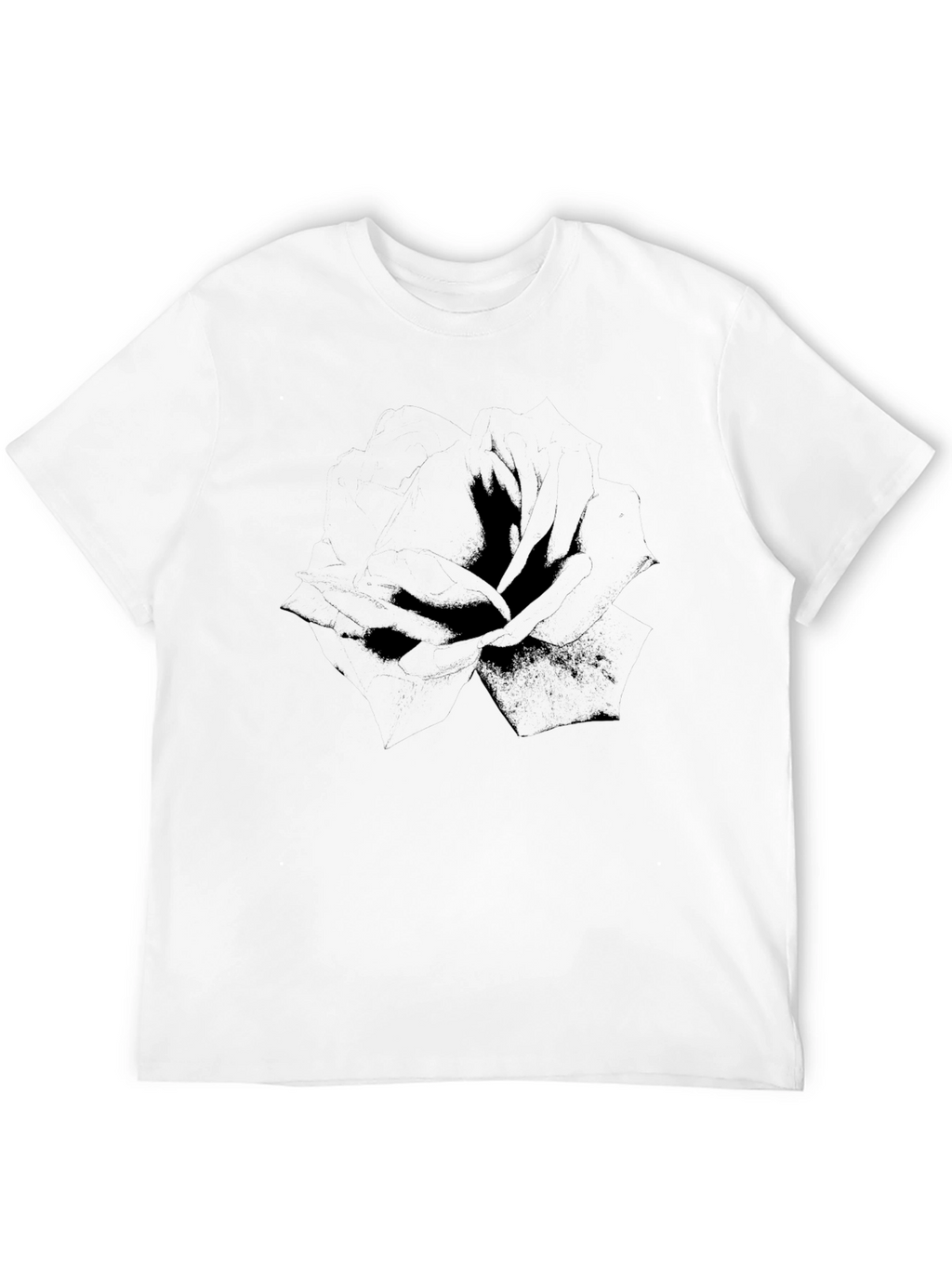 Mens Black Graphic Print T-Shirt