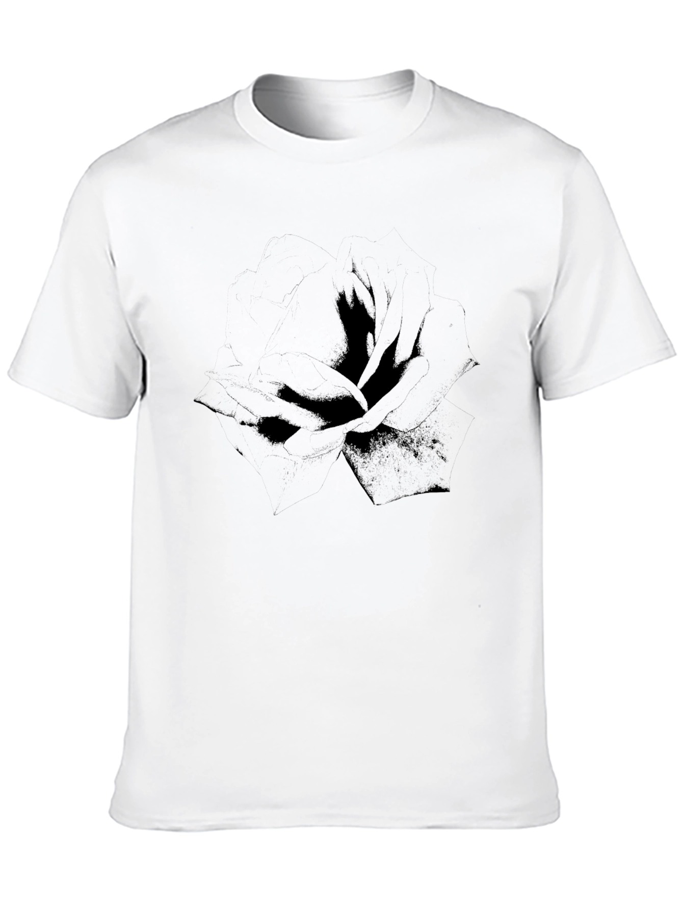 Mens Black Graphic Print T-Shirt