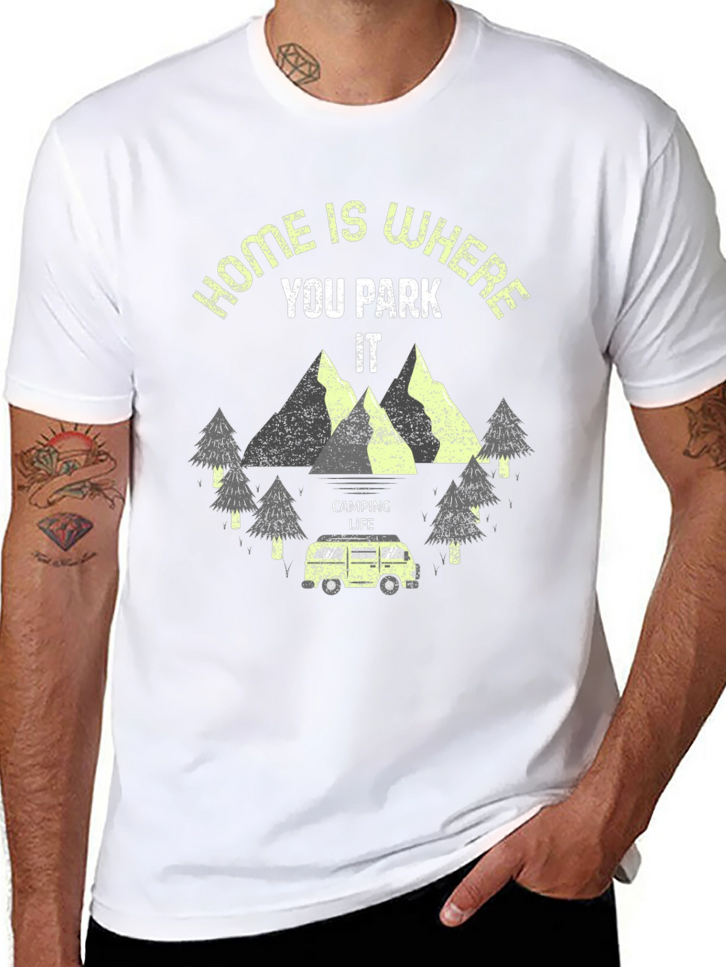 Home Is Where You Park It Camping T-Shirt