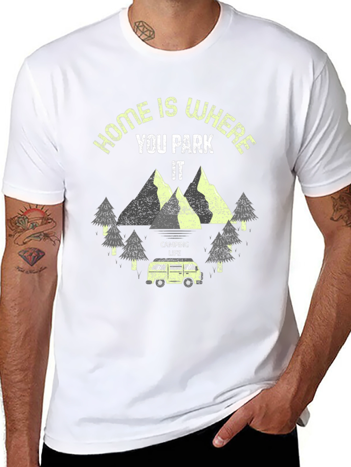 Home Is Where You Park It Camping T-Shirt