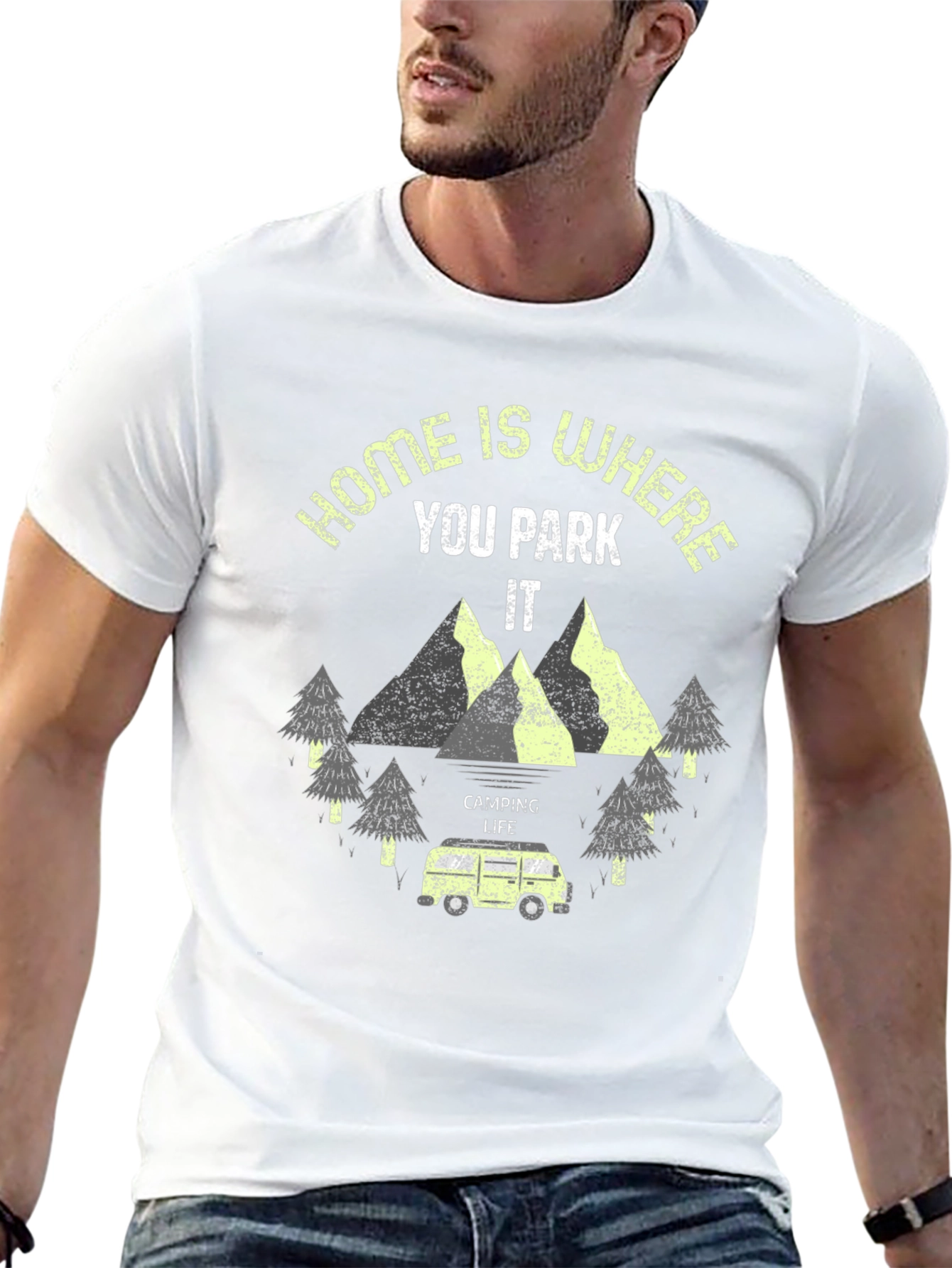 Home Is Where You Park It Camping T-Shirt