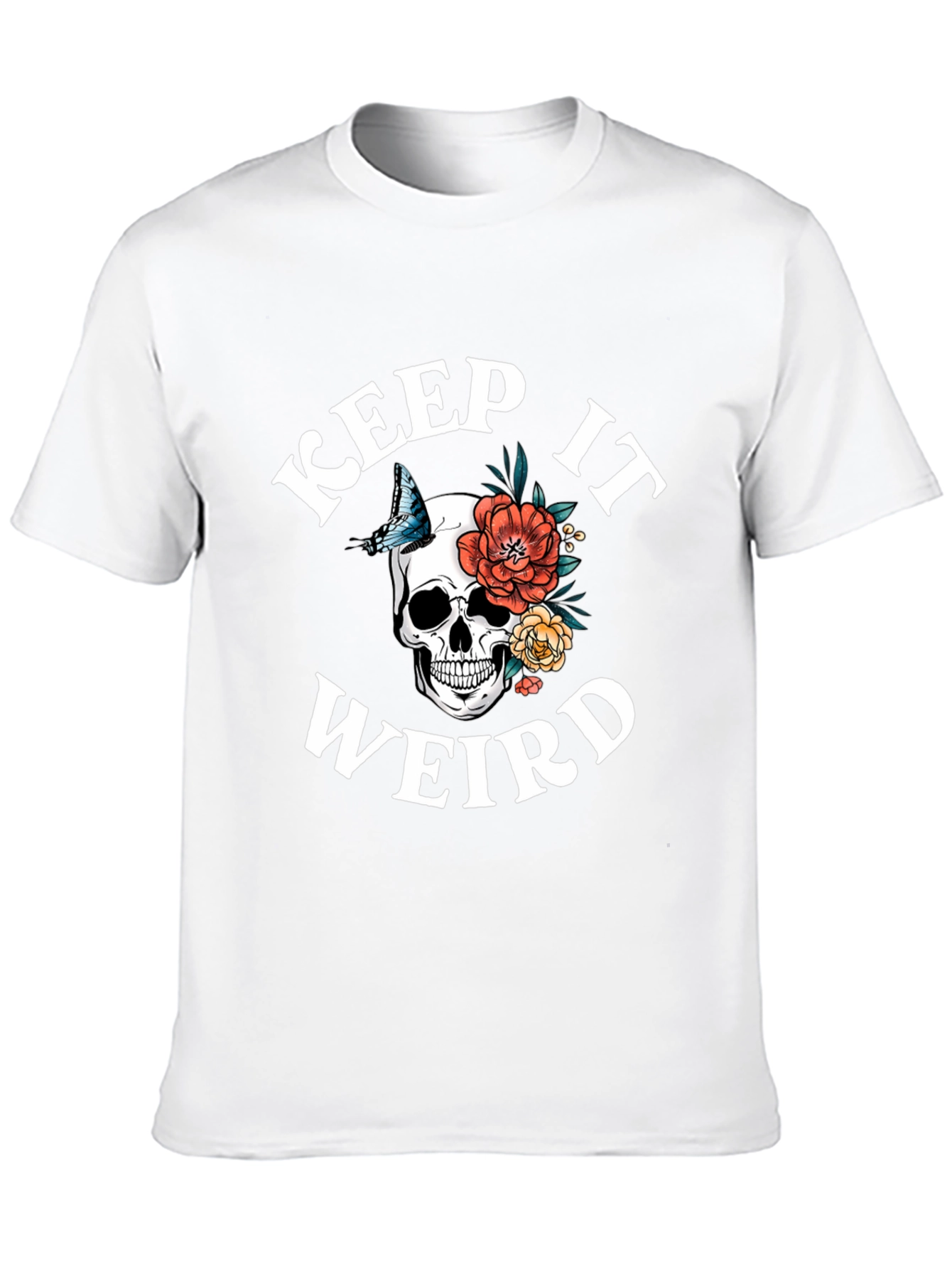 Keep It Weird Skull Graphic T-Shirt
