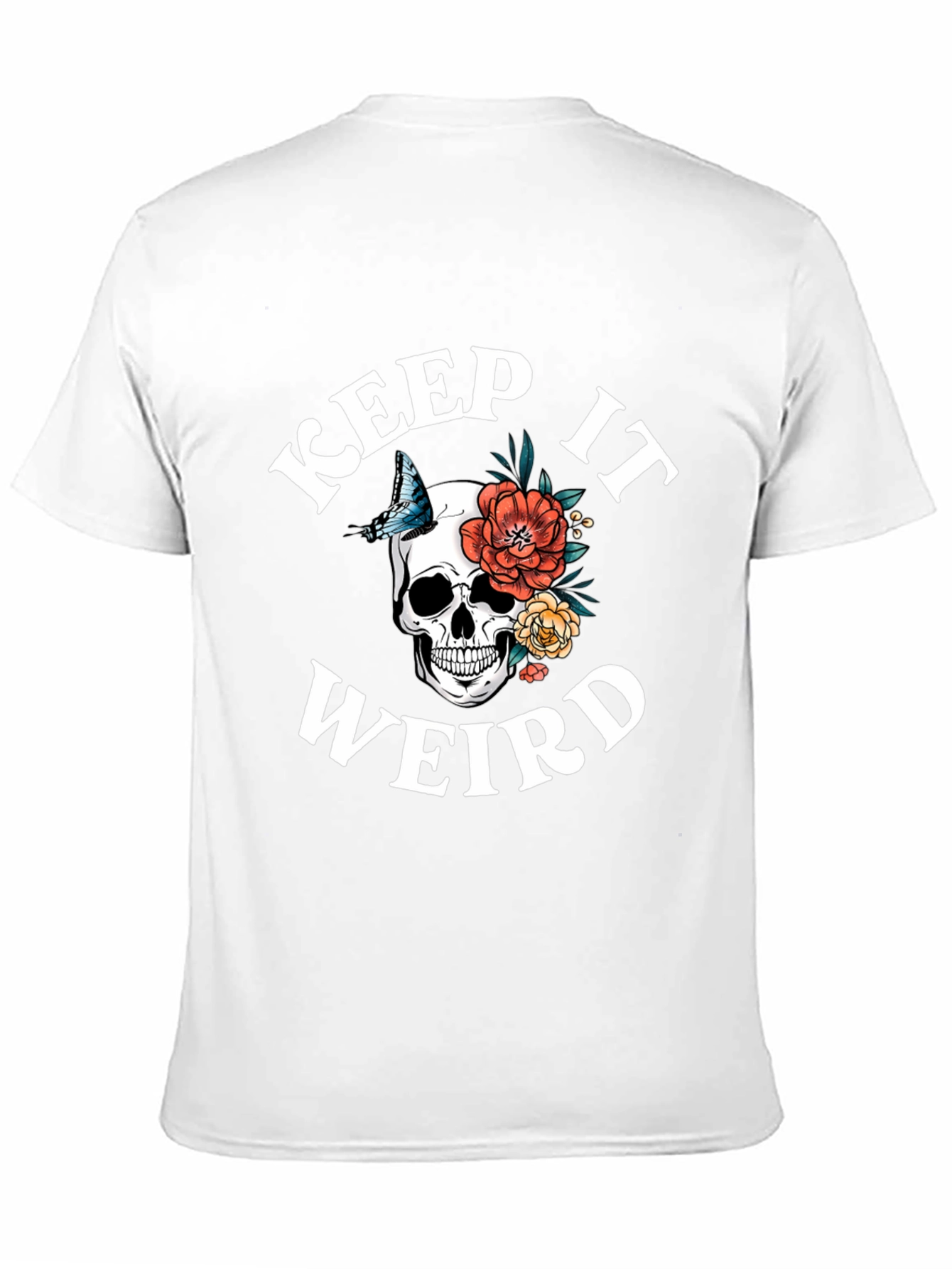 Keep It Weird Skull Graphic T-Shirt