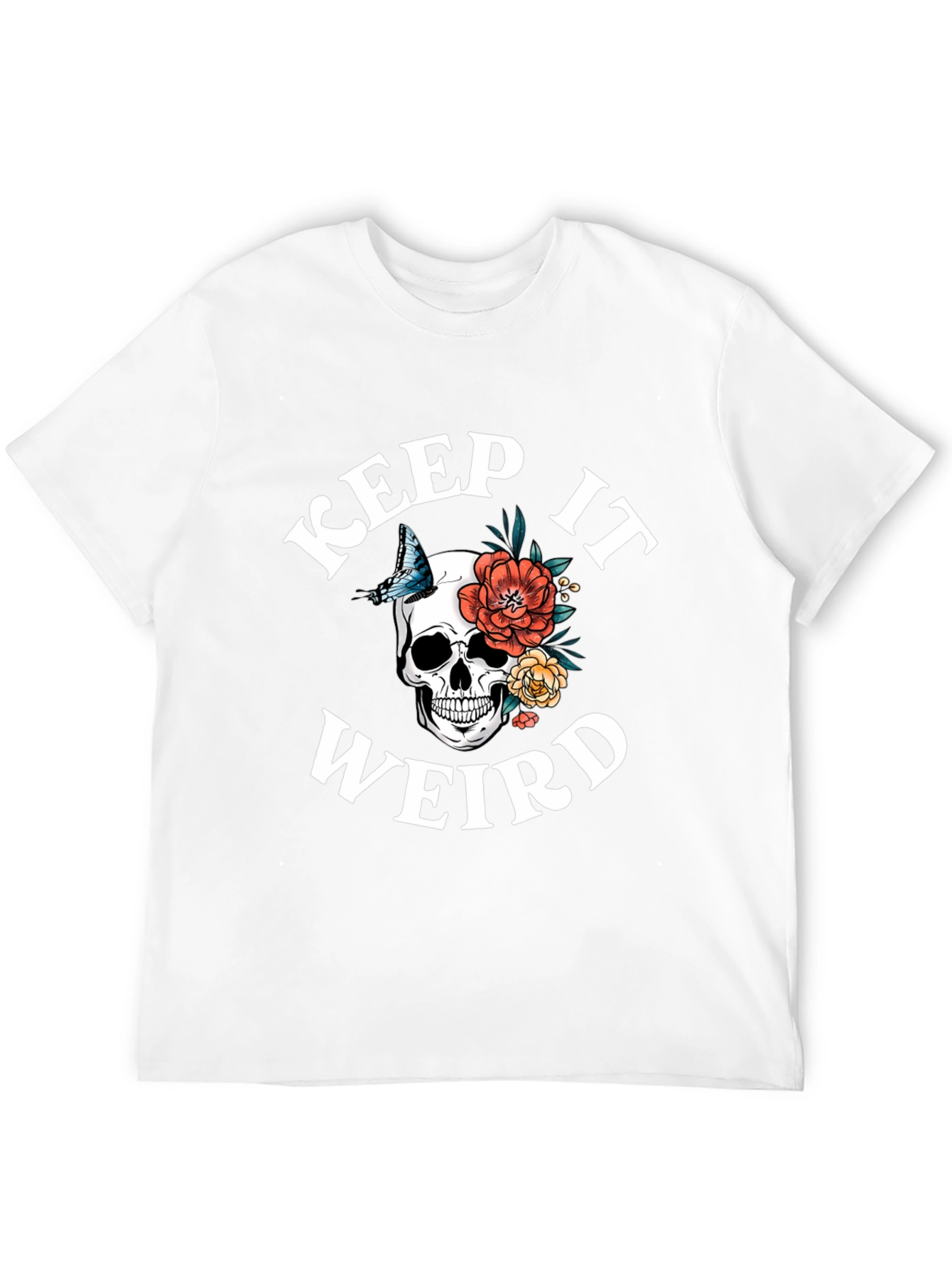 Keep It Weird Skull Graphic T-Shirt
