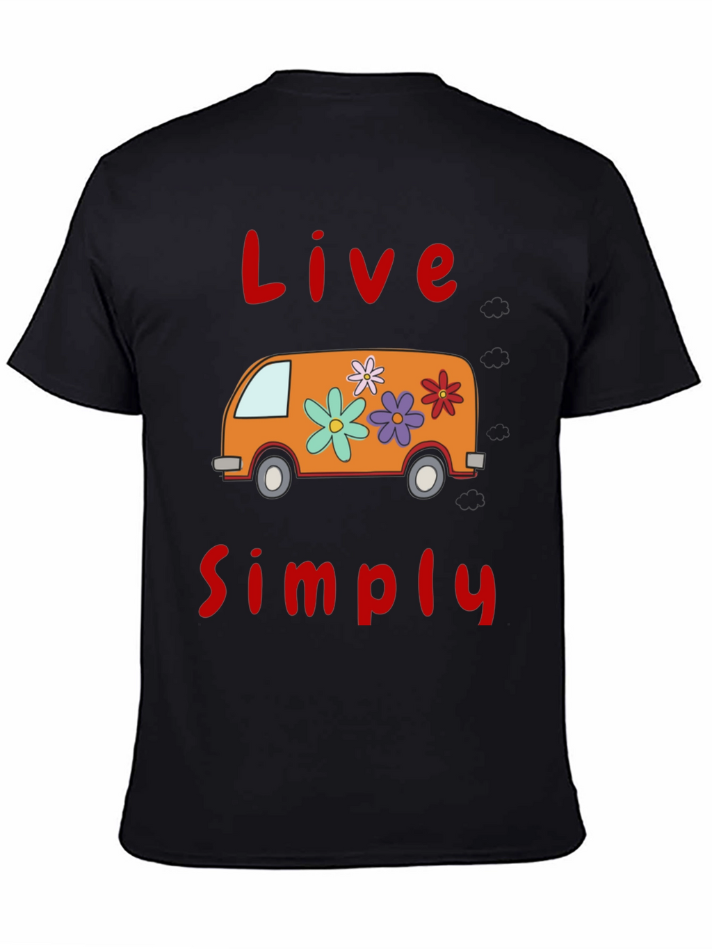 Live Simply Tee - Retro Van Graphic T-Shirt