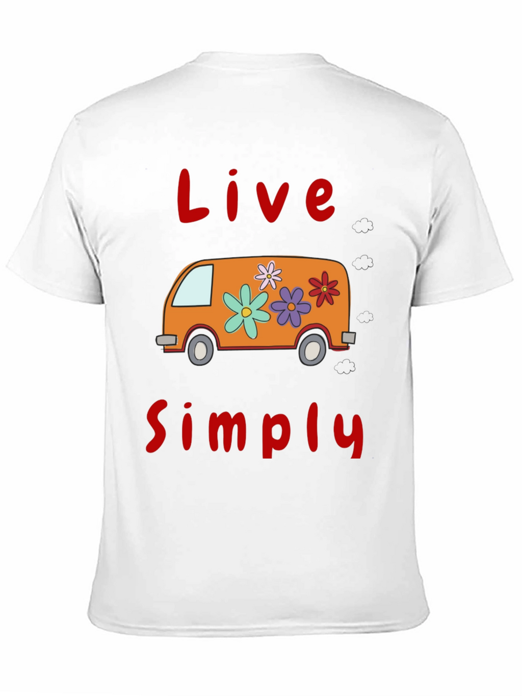 Live Simply Tee - Retro Van Graphic T-Shirt