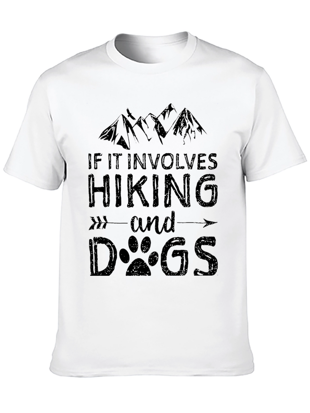 Hiking and Dogs Graphic Tee - Adventure Ready!
