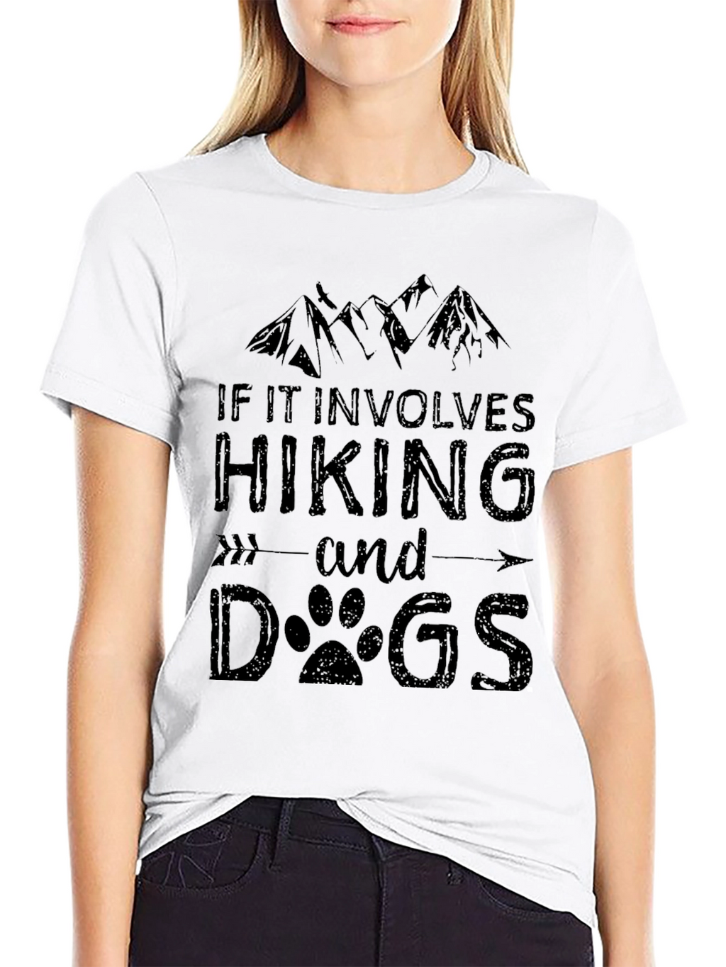 Hiking and Dogs Graphic Tee - Adventure Ready!