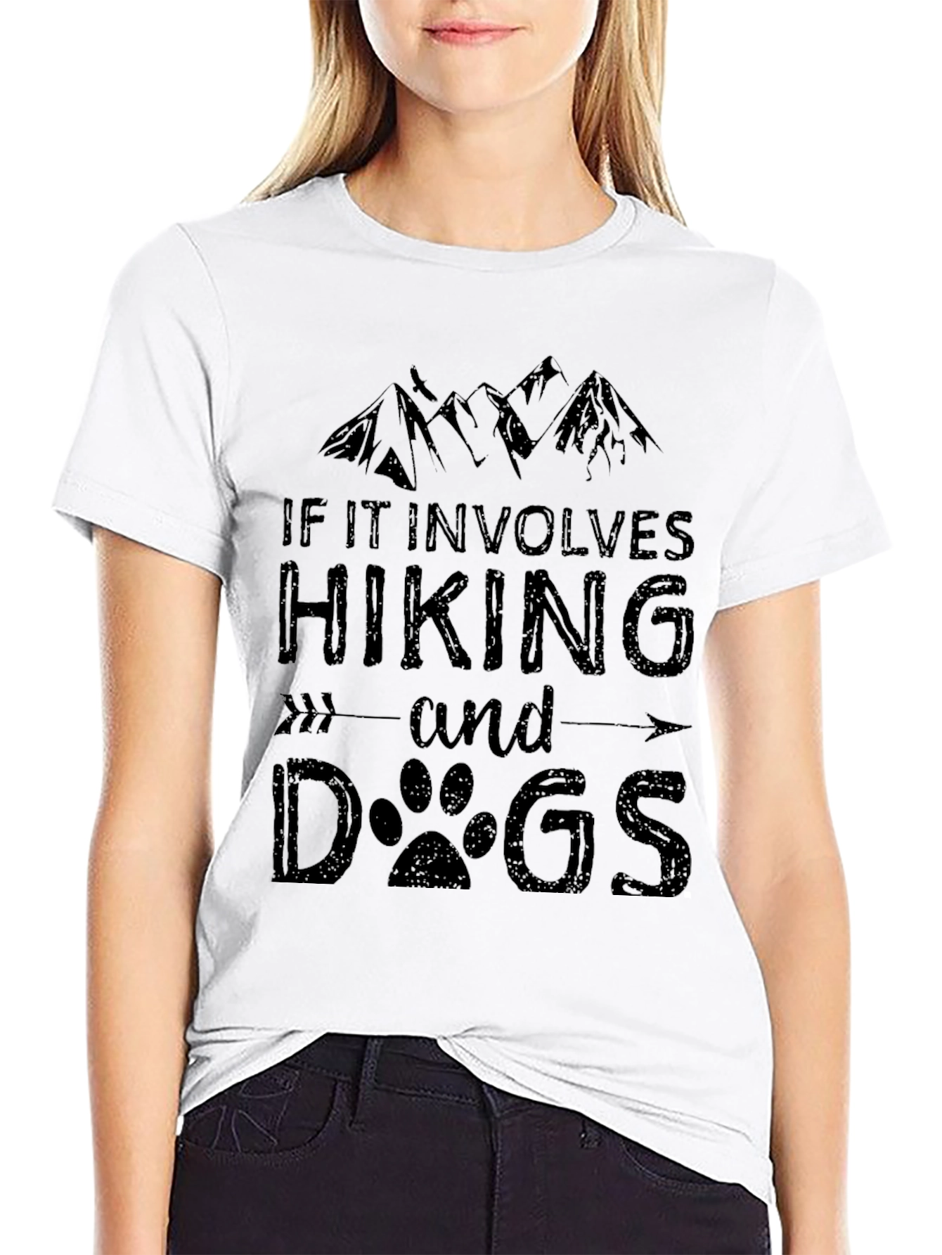 Hiking and Dogs Graphic Tee - Adventure Ready!