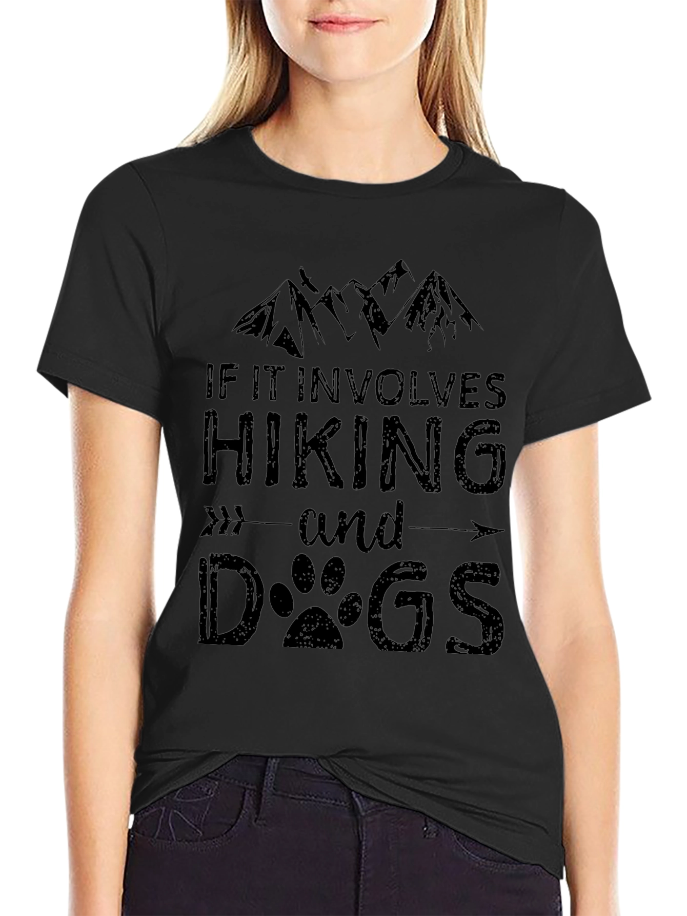 Hiking and Dogs Graphic Tee - Adventure Ready!