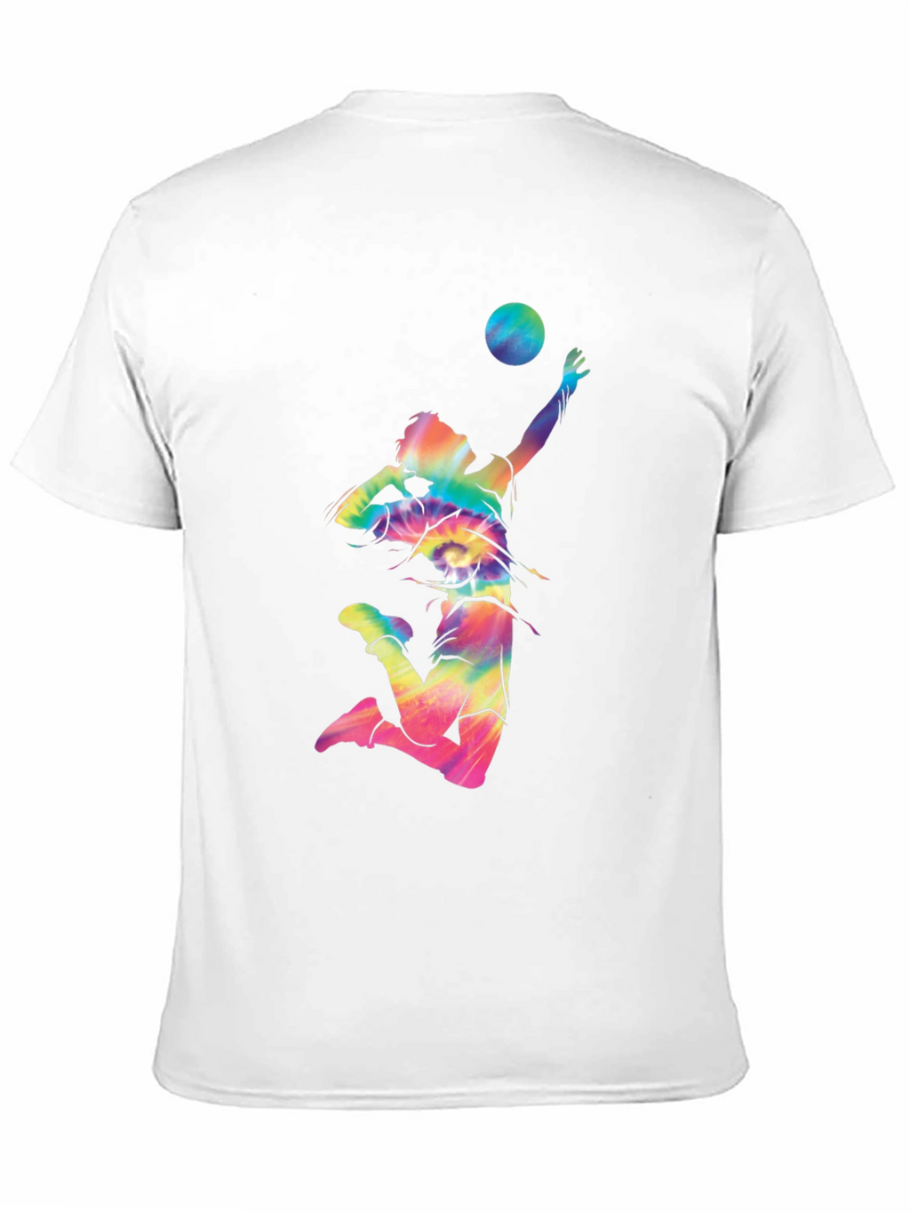 Volleyball Tie-Dye Graphic T-Shirt