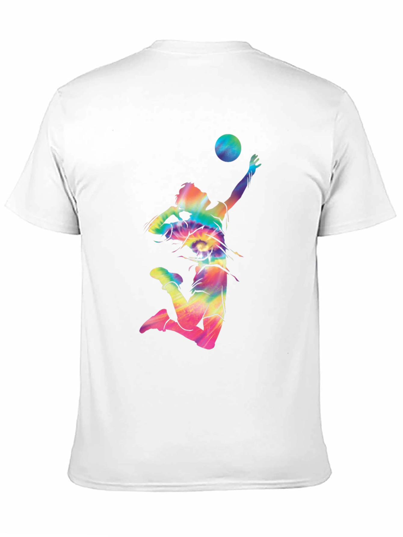 Volleyball Tie-Dye Graphic T-Shirt