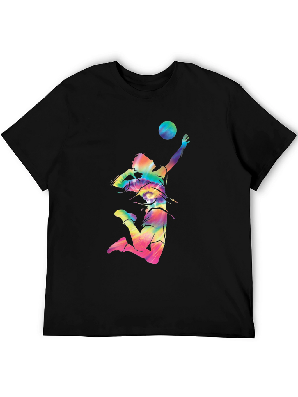 Volleyball Tie-Dye Graphic T-Shirt