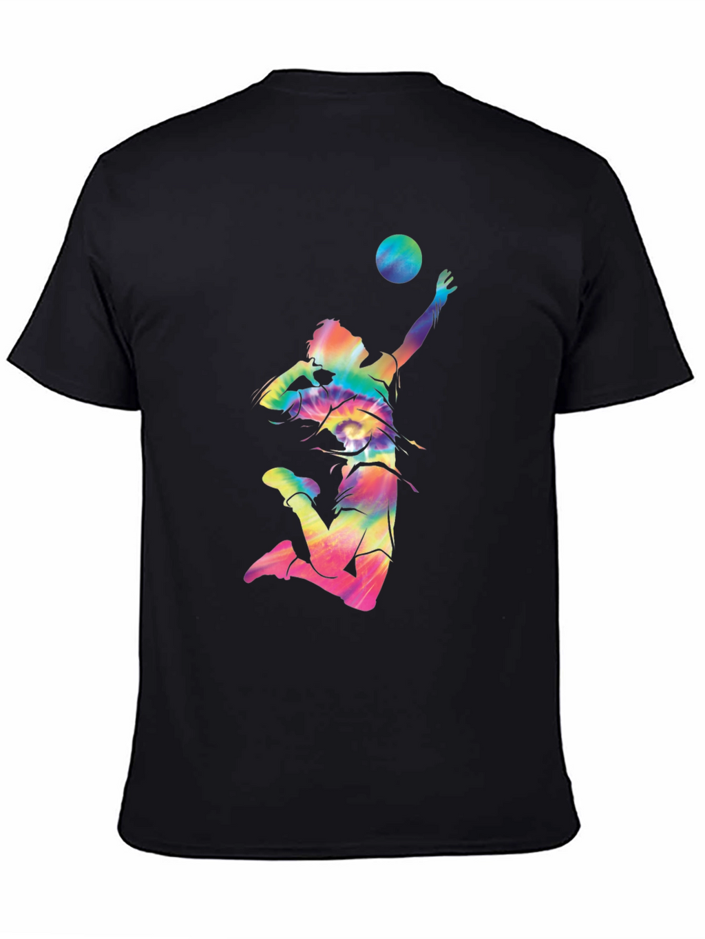 Volleyball Tie-Dye Graphic T-Shirt