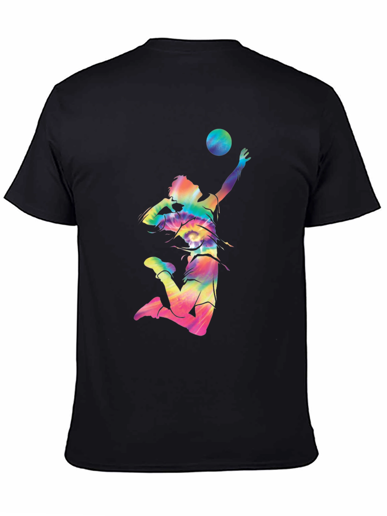 Volleyball Tie-Dye Graphic T-Shirt