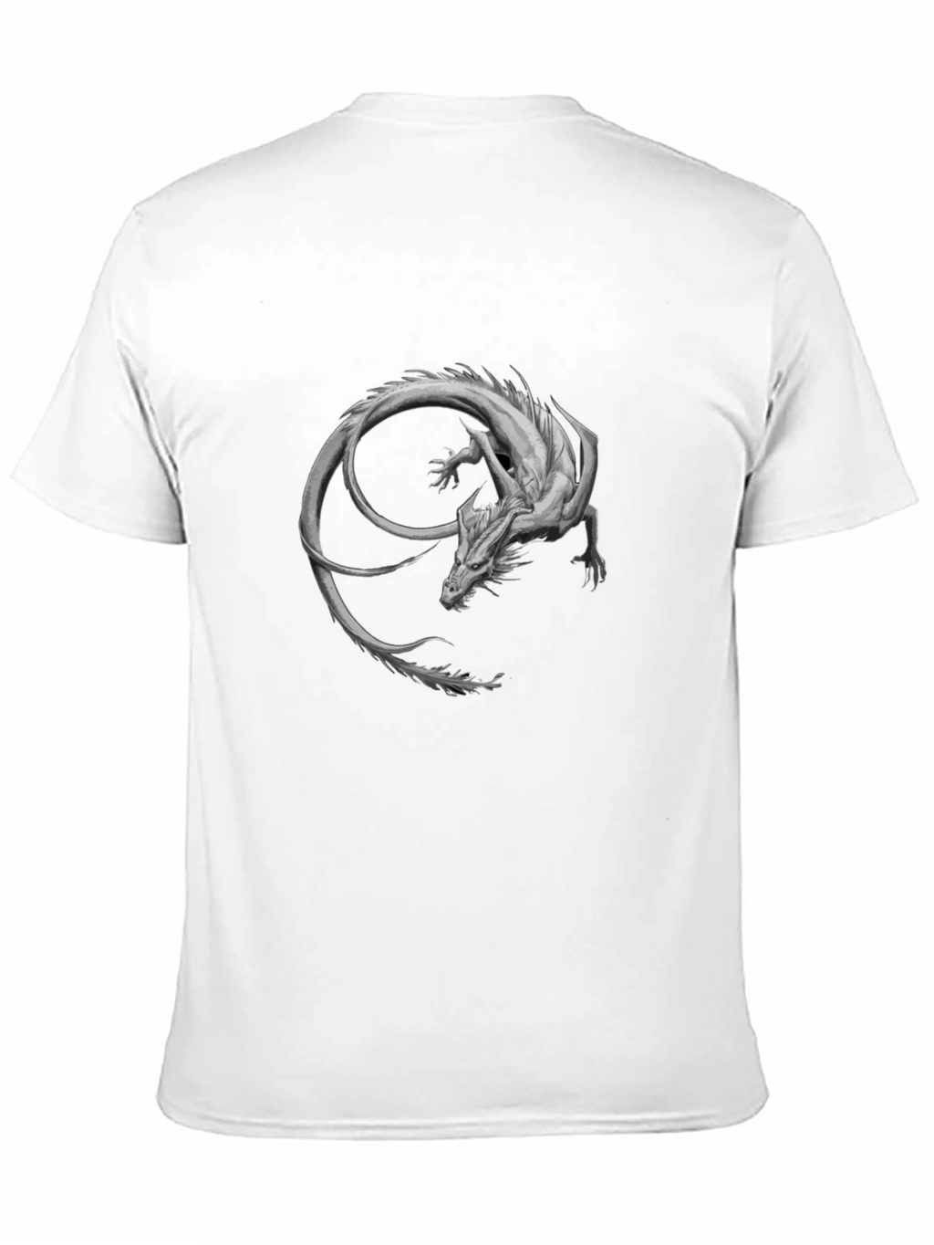 Dragon Graphic Print Black T-Shirt