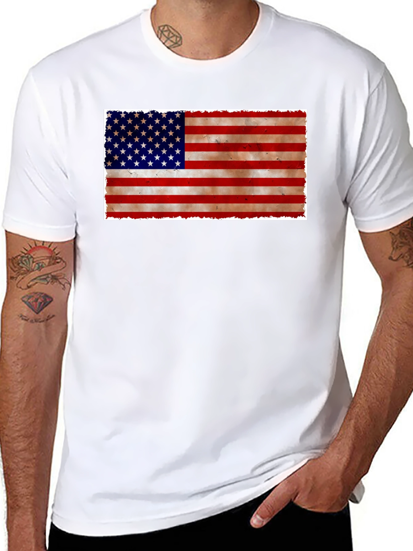American Flag Graphic Tee - Patriotic Pride