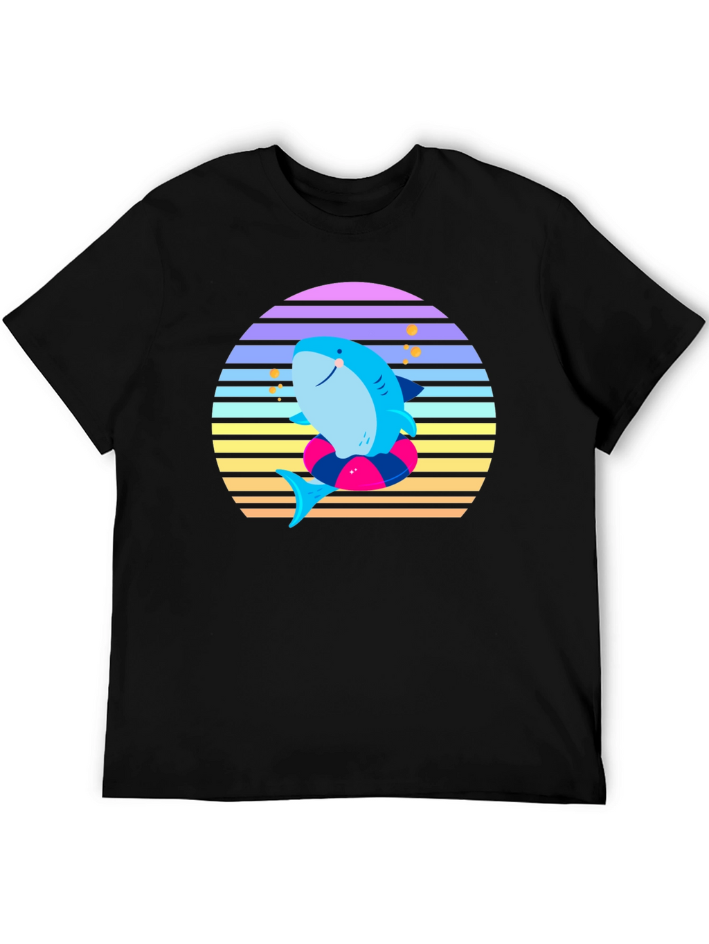 Retro Shark Graphic Tee - Summer Vibes