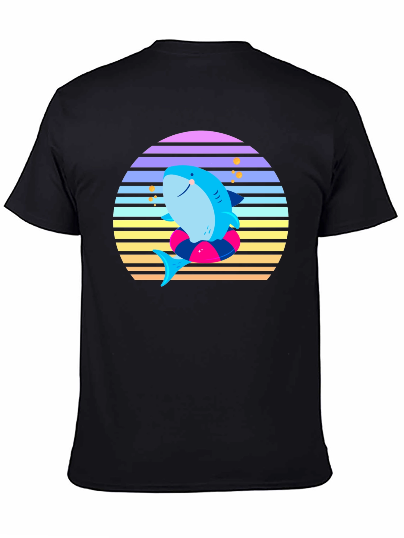 Retro Shark Graphic Tee - Summer Vibes