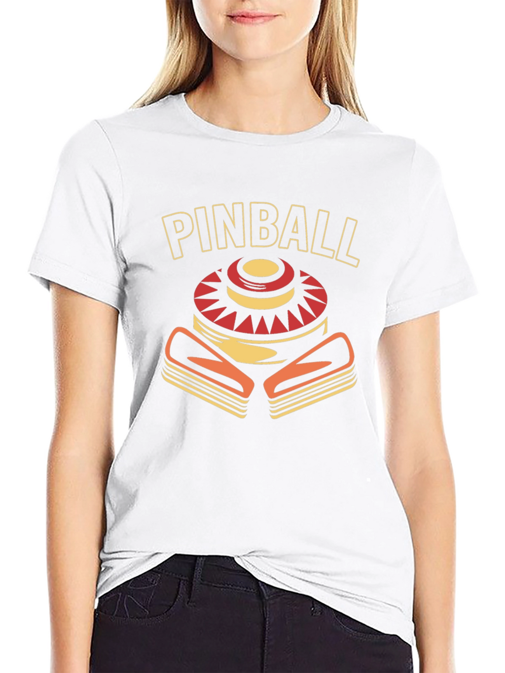 Retro Pinball Machine Graphic T-Shirt