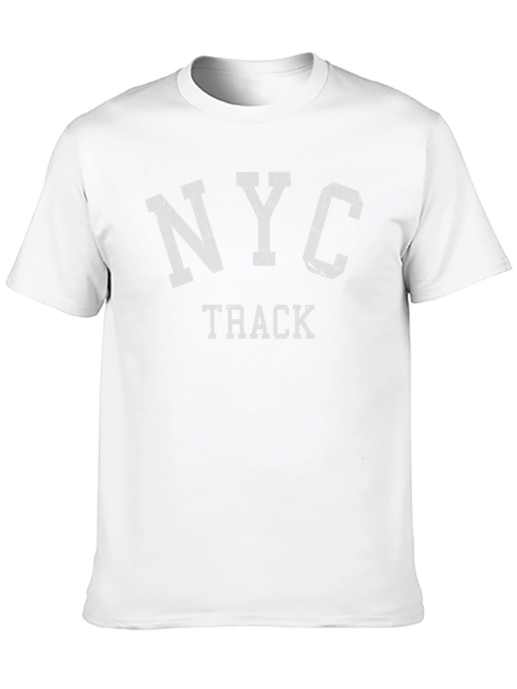 NYC Track T-Shirt - Distressed Graphic Tee
