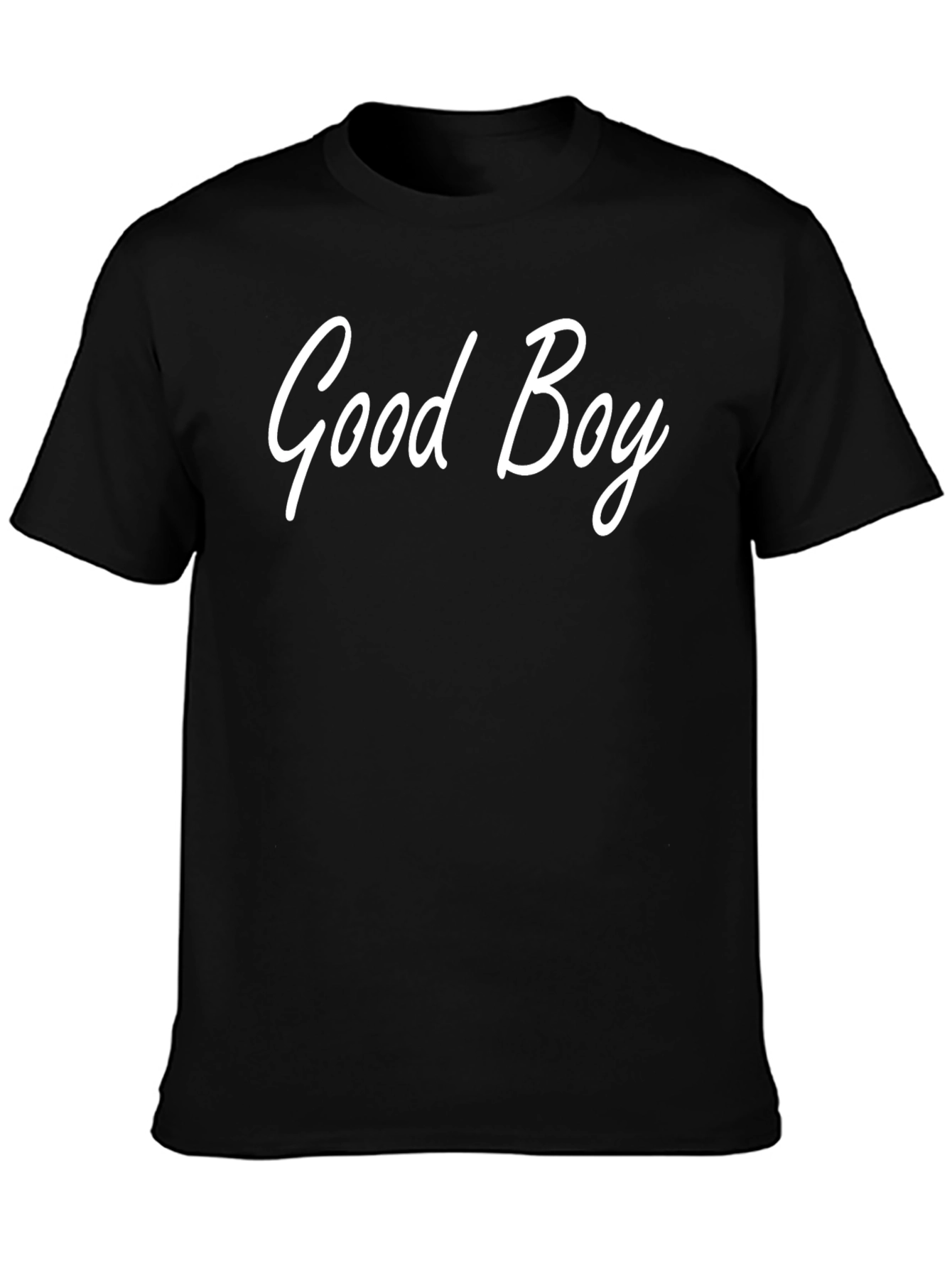 Good Boy Graphic Tee - Casual Black T-Shirt