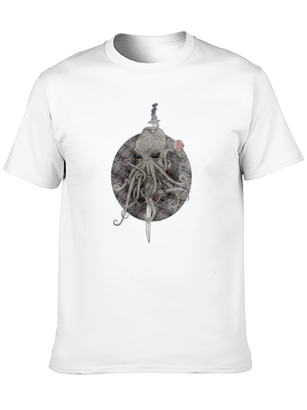 Octopus & Dagger Graphic Tee - Mens Black T-Shirt