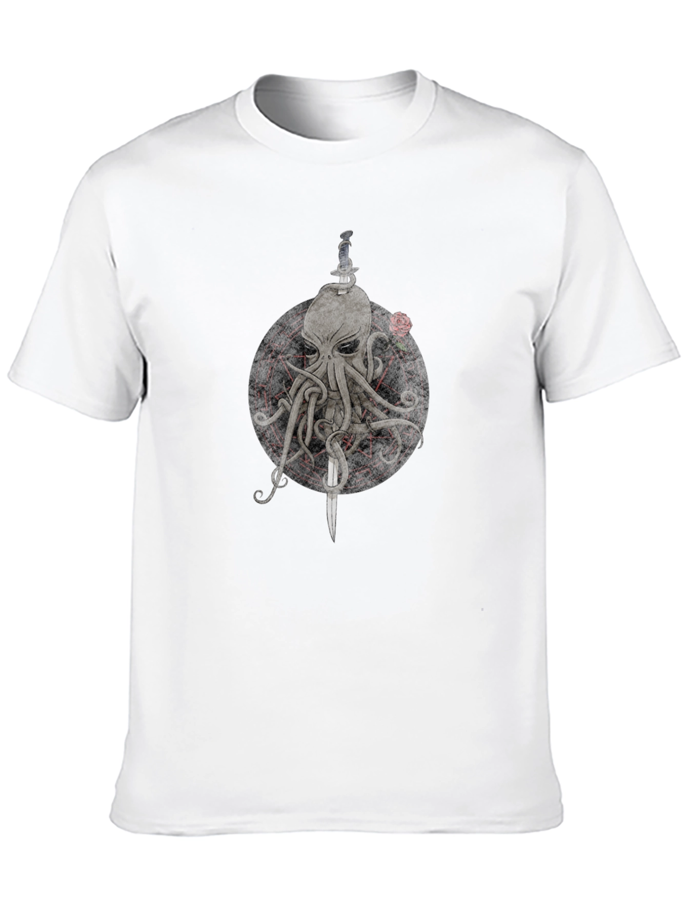 Octopus & Dagger Graphic Tee - Mens Black T-Shirt