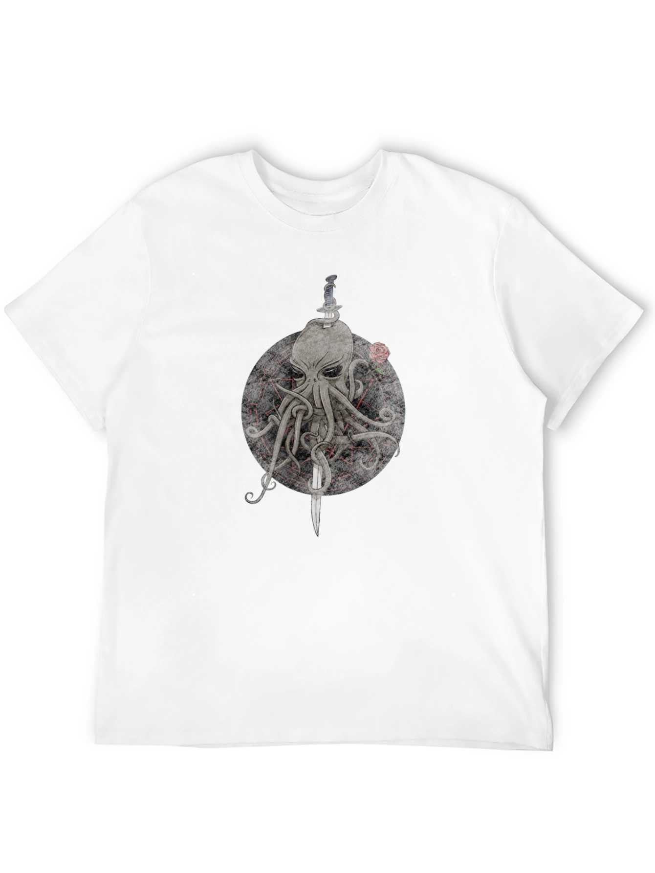 Octopus & Dagger Graphic Tee - Mens Black T-Shirt
