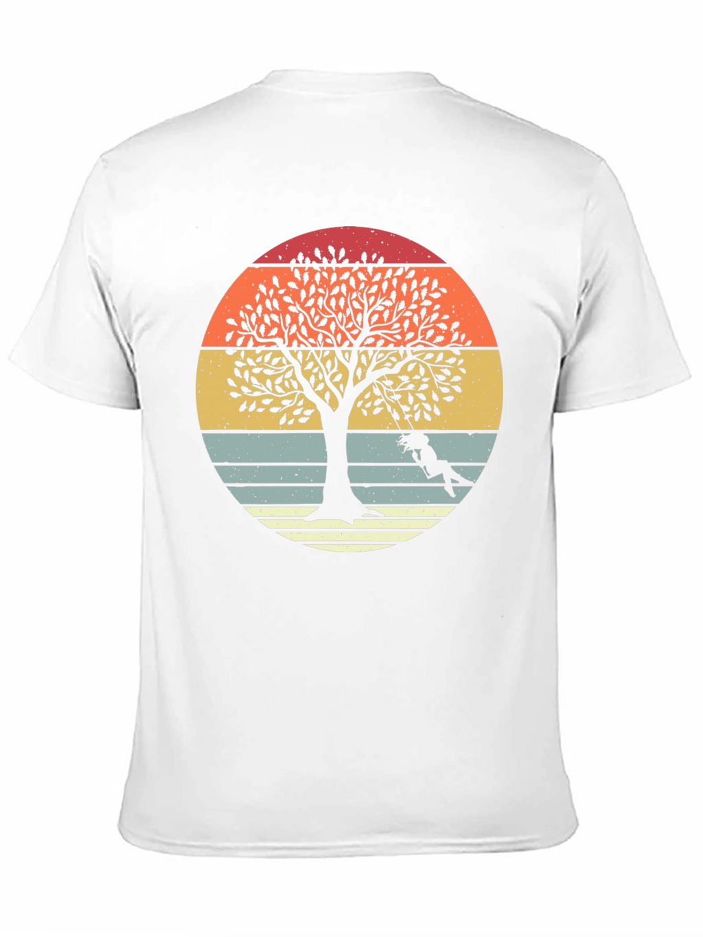 Sunset Tree Swing Graphic Tee - Stylish Comfort