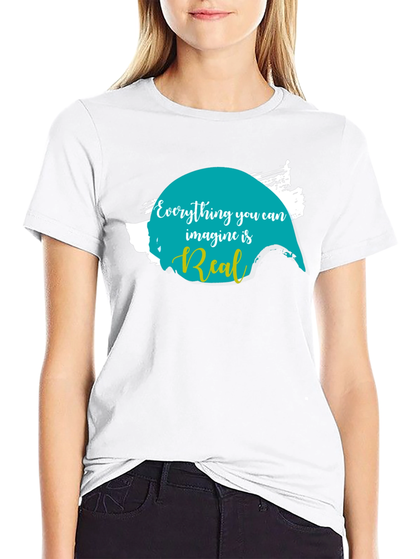 Imagine is Real Black T-Shirt